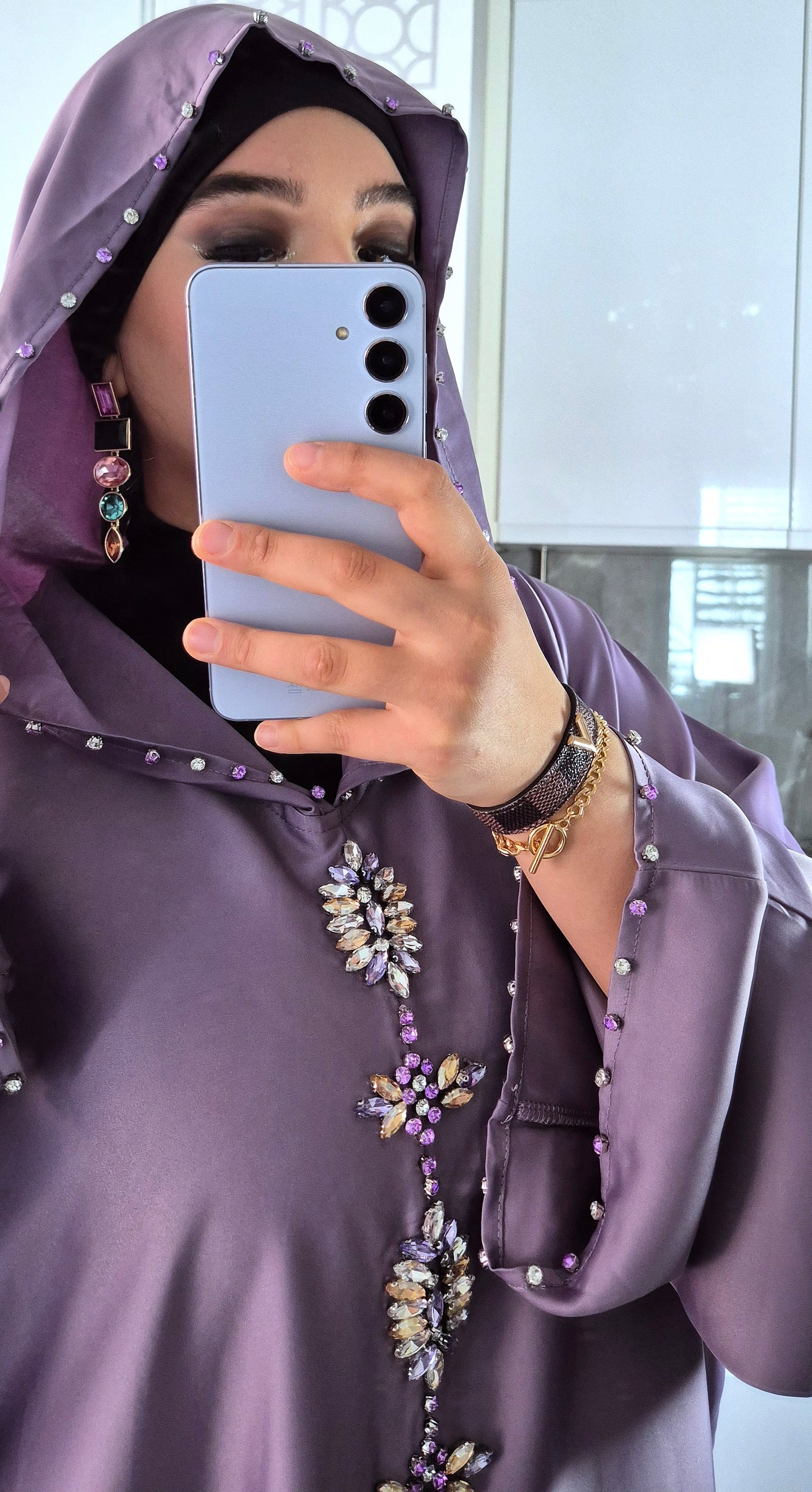 Abaya à capuche