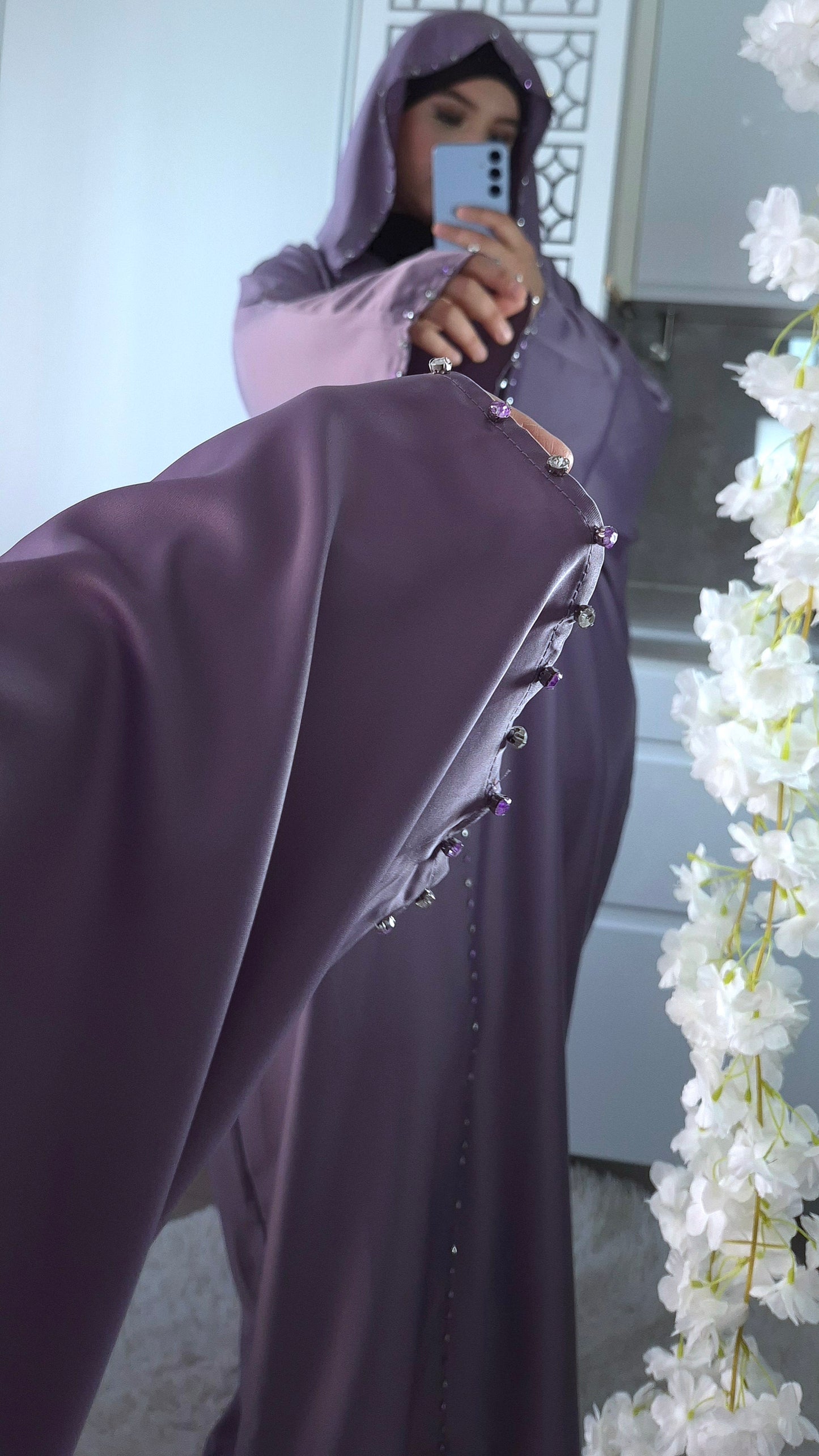Abaya à capuche